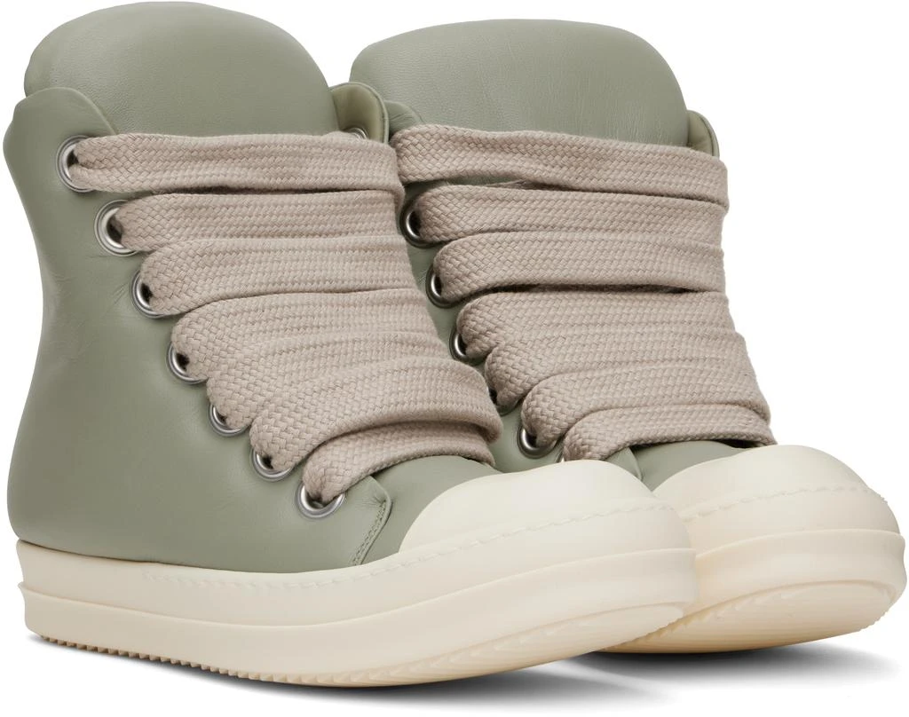 Rick Owens Green Hollywood Jumbolace Sneakers 4