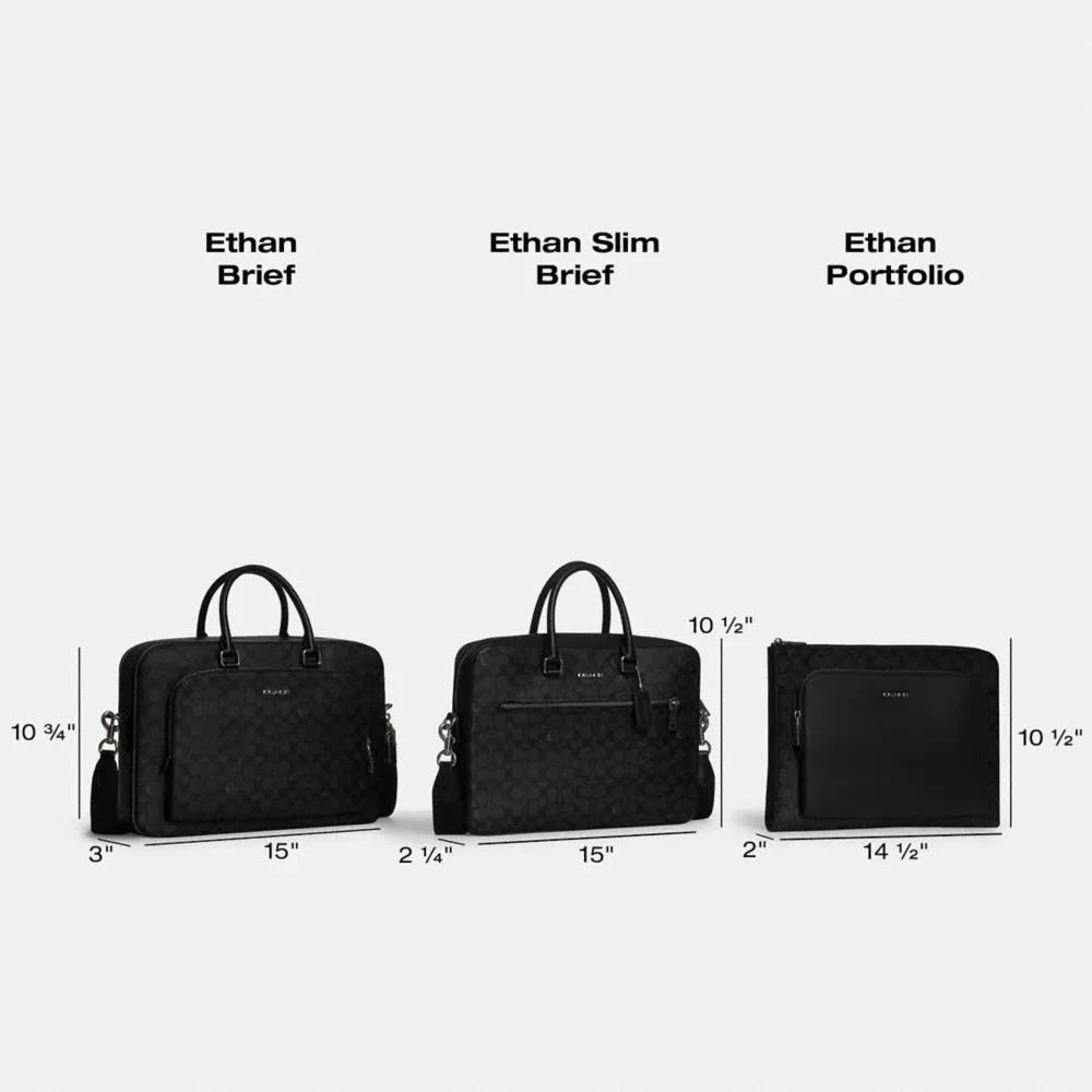 Coach Ethan Slim Brief In Signature Canvas 7