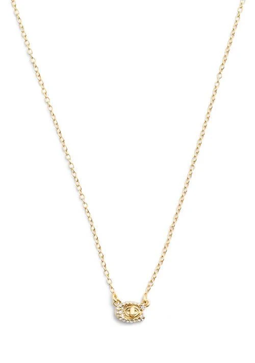 Coach Signature C Pav Turnlock Pendant Necklace 1