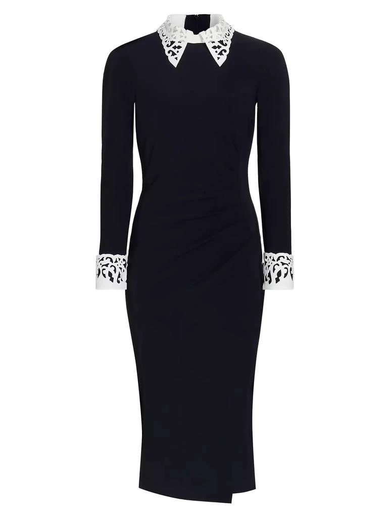 Chiara Boni Duchi Laser-Cut Trim Cocktail Dress 1