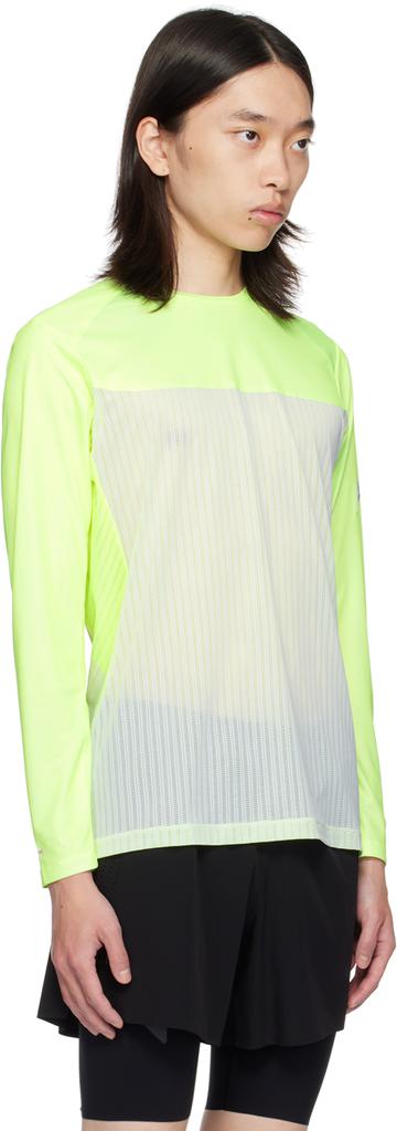 Soar Running Yellow & White Hot Weather Long Sleeve T-Shirt