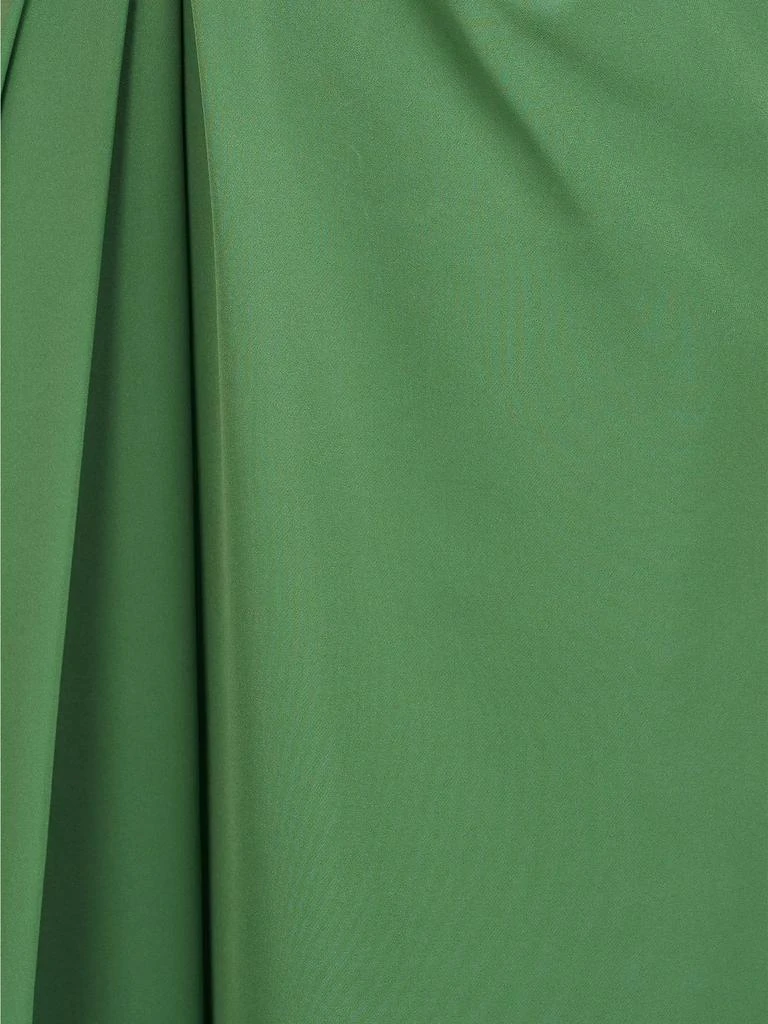 Kay Unger Prewitt Pleated Crepe Midi-Dress 6