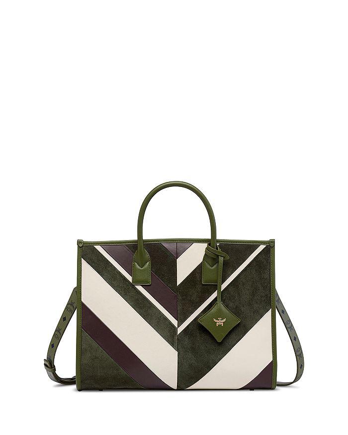 MCM MCM Himmel Canvas-Coated Leather Medium Shopper Bag