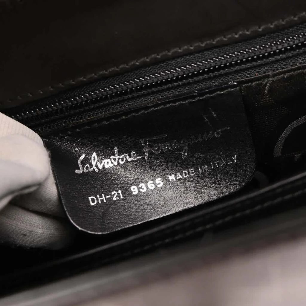 Salvatore Ferragamo Convertible Top Handle Bag Leather Leather Handbag (Pre-Owned) 4