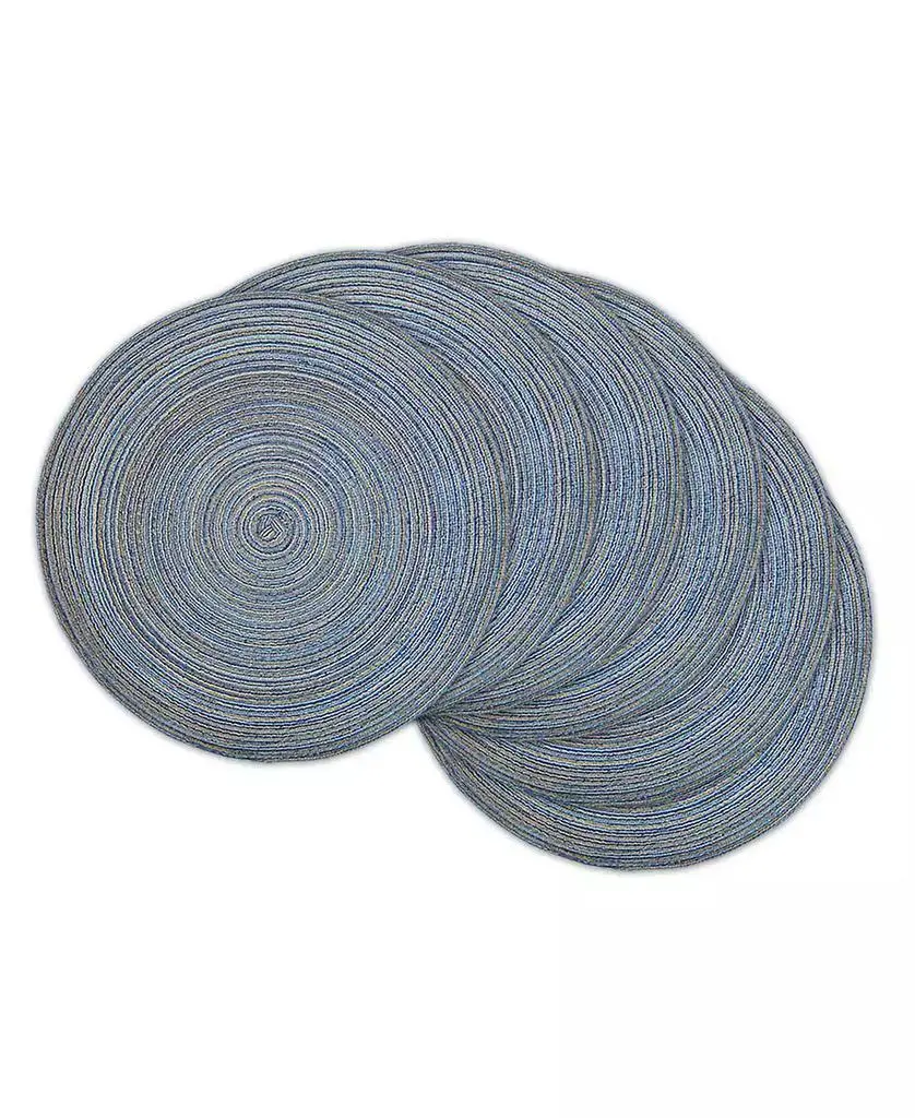Design Imports Variegated Round Woven Placemat, Set of 6