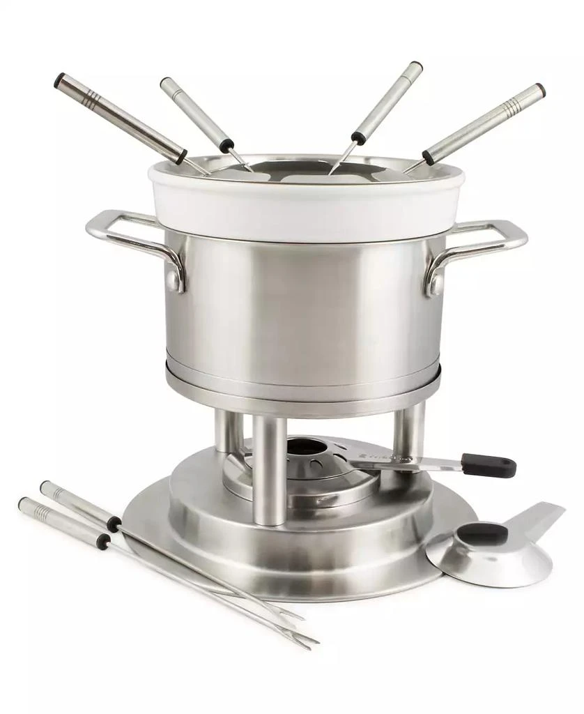 SWISSMAR Basel 11 Piece Stainless Steel Fondue Set