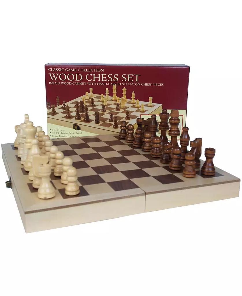 Crayola 10.5" Deluxe Folding Wood Chess Set
