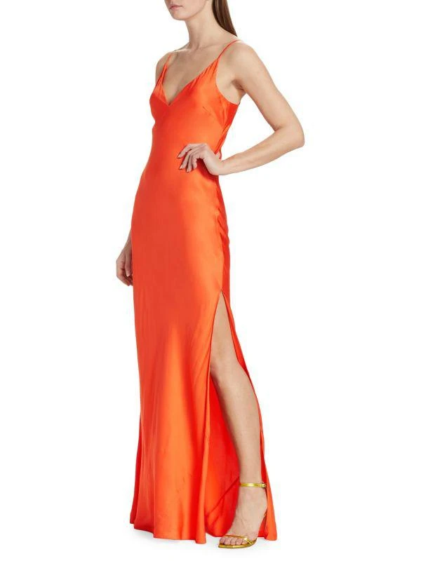 L'Agence Jet Satin Gown 3