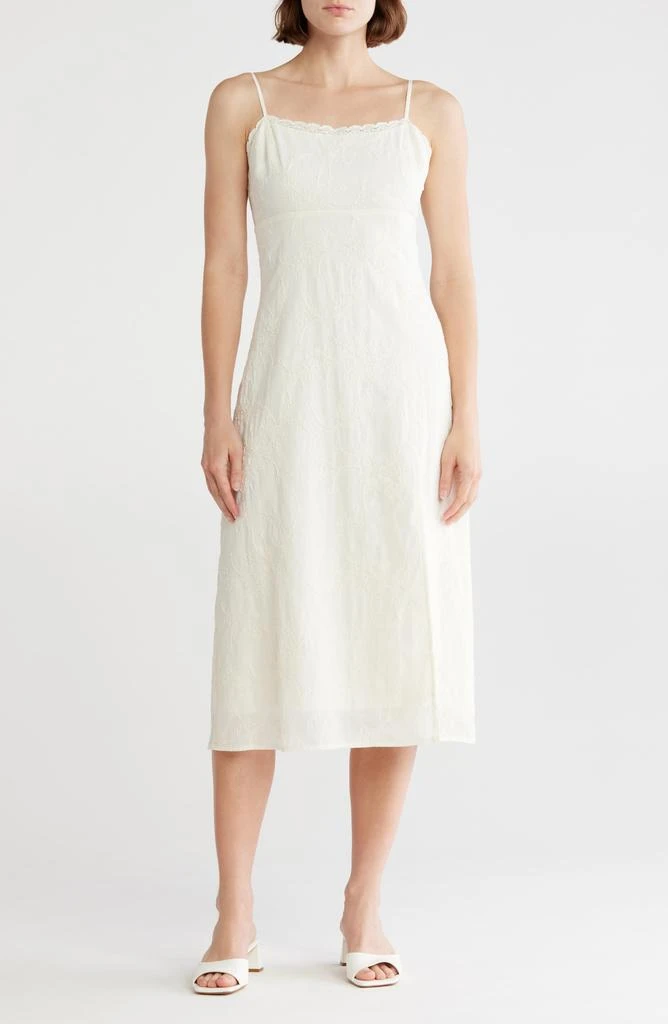 Shop Embroidered A-Line Midi Dress on Sale at BeyondStyle – Get 73