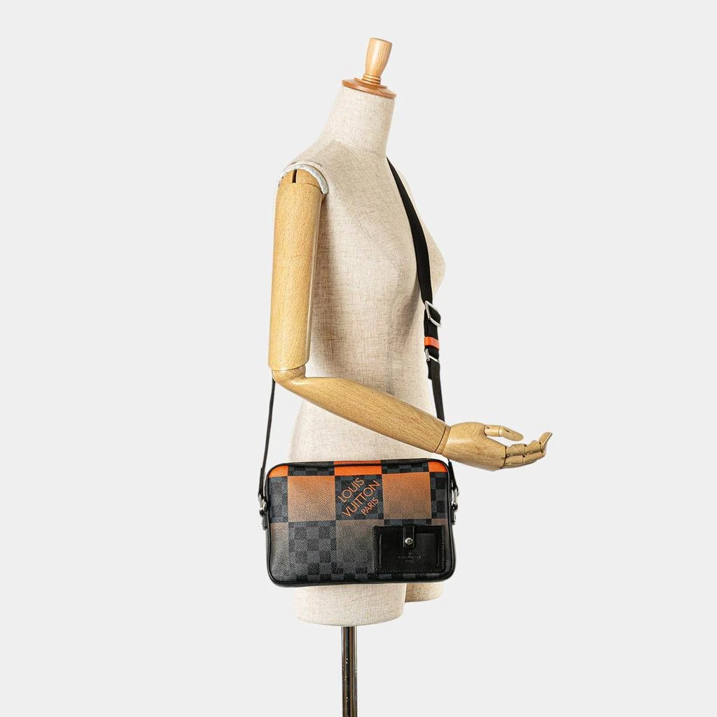 Louis Vuitton Louis Vuitton Black/Orange Damier Graphite Giant Alpha Messenger Bag 7