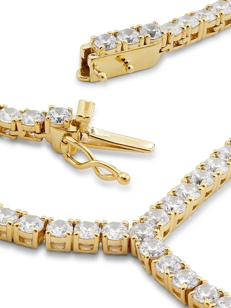 Adriana Orsini Perfect 18K Gold-Plated & Cubic Zirconia Tennis Y Necklace 3