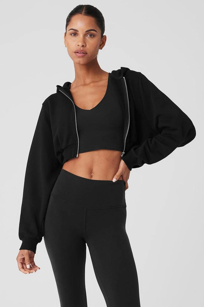 Alo Yoga Sweet Escape Zip Up Hoodie - Black 1