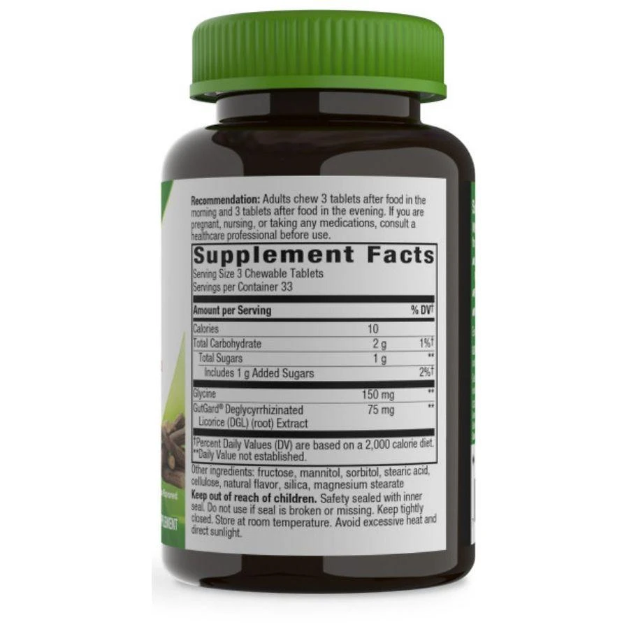 Nature's Way DGL Deglycyrrhizinated Licorice Digestive Relief Chewables 5