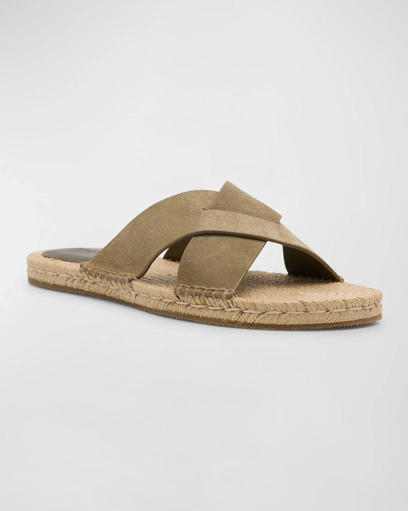 ZEGNA Men's Panarea Suede Espadrille Sandals 3