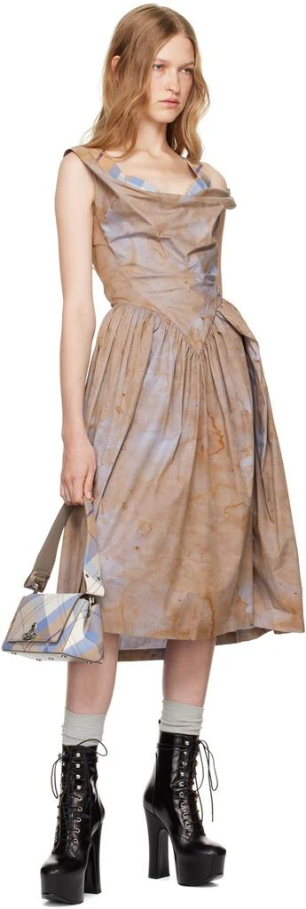 Vivienne Westwood SSENSE Exclusive Capsule Beige & Blue Hazel Medium Bag 4