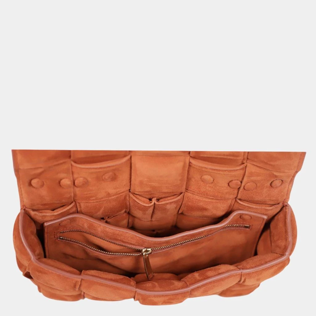 Bottega Veneta Bottega Veneta Brown Suede Padded Chain Cassette Bag 6