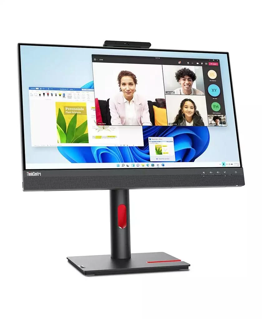 Lenovo ThinkCentre Tiny-In-One 24 Gen 5 23.8" 16:9 Full HD IPS WLED LCD Monitor with Webcam, Black 1