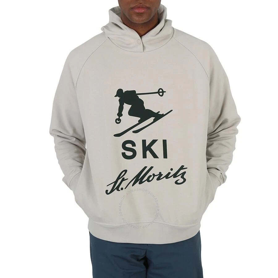 Bally Silver Birch Ski St. Moritz Diagonal Fleece Hoodie 1