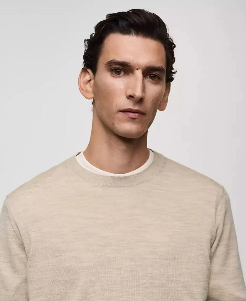 Mango Men's Slim-Fit Merino Wool Sweater 7