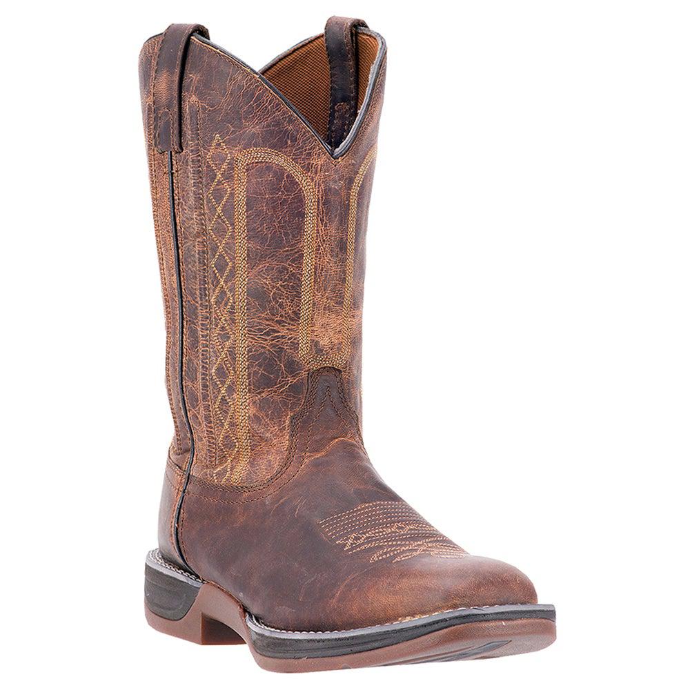 Laredo Bennett Distressed Square Toe Cowboy Boots