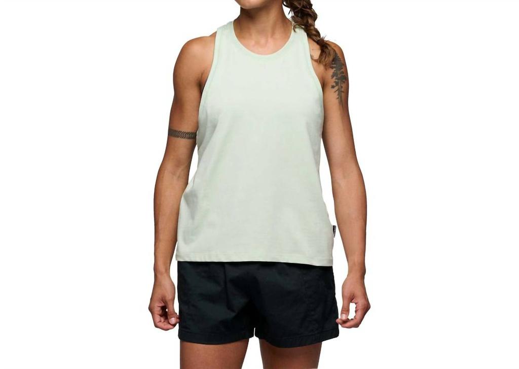 Black Diamond Women's Project Muscle Tank Top In Foam Green