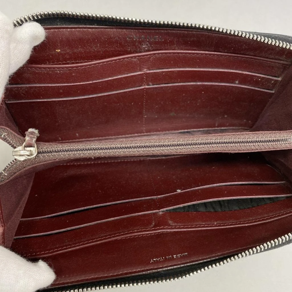 Chanel Grained Calfskin Long Wallet (Bi-Fold) (Pre-Owned) 3