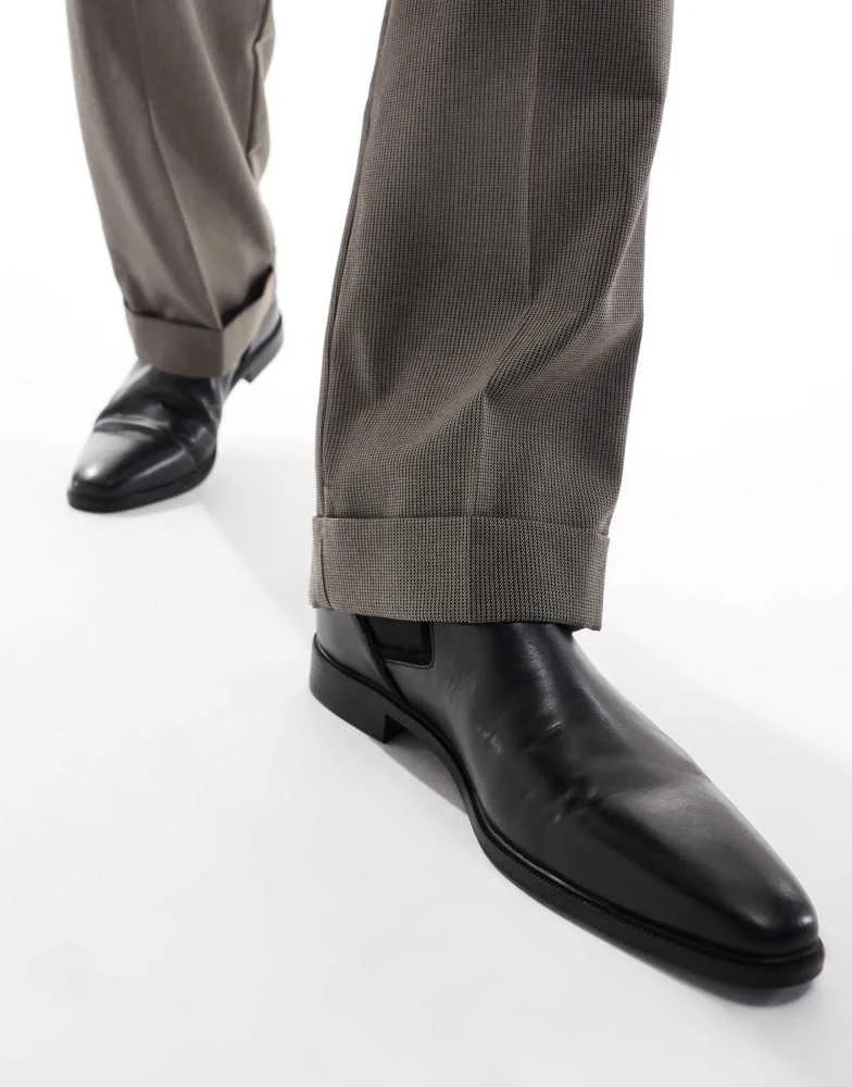 ASOS ASOS DESIGN chelsea boots in brown leather 3