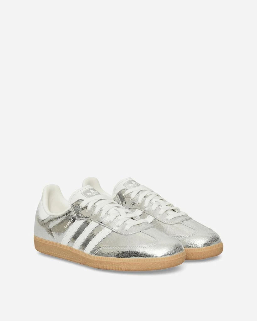 Adidas Women's Samba OG Sneakers Silver Metallic / Cloud White 2