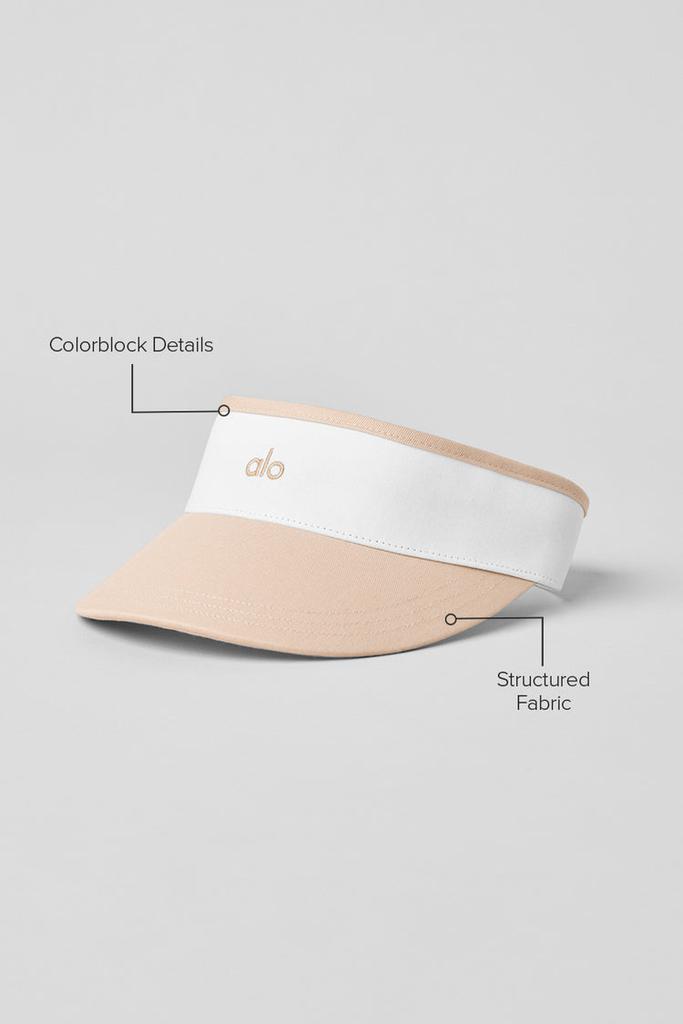 Alo Colorblock Visor - Black/White