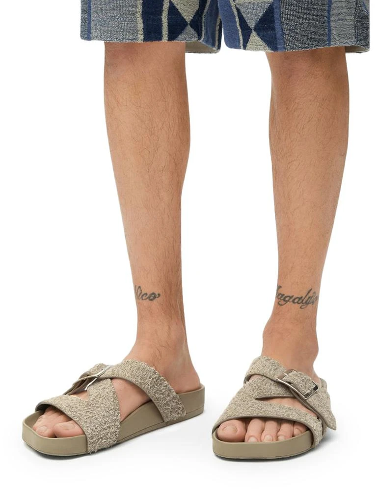 Loewe EASE BUCKLE CLOGS IN BRUSHED SUEDE 2