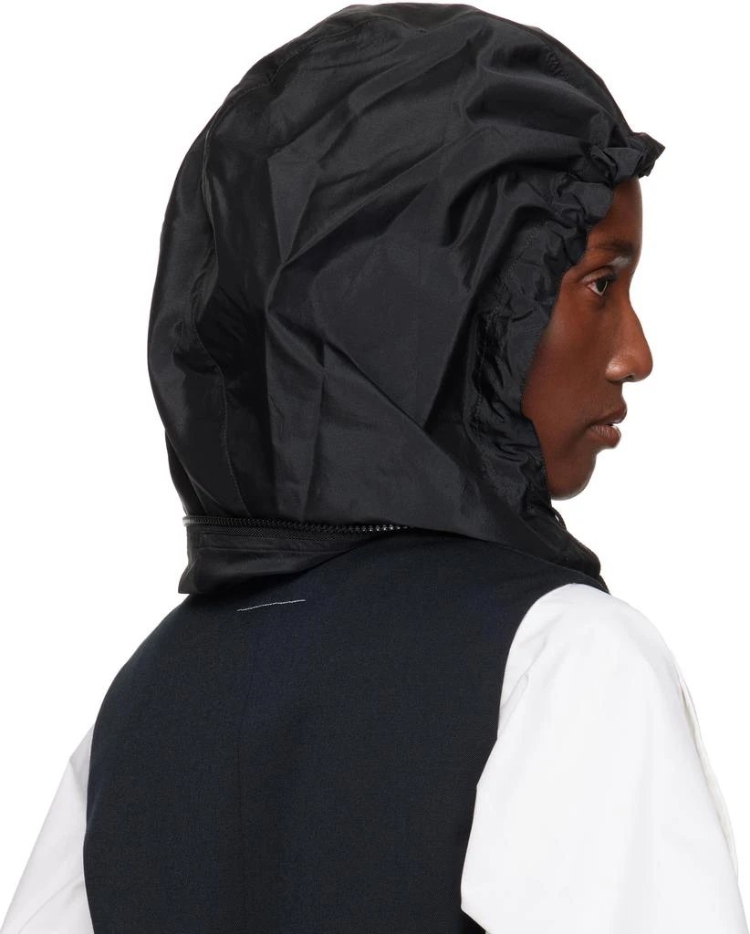 MAISON MARGIELA Black Hooded Scarf 3