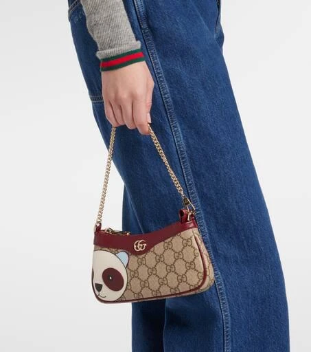 Gucci GG Mini panda-appliqué shoulder bag 2
