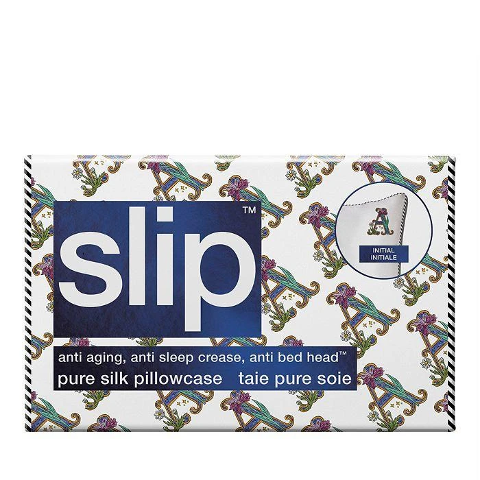 Slip Pure Silk Embroidered Initials Pillowcase 3