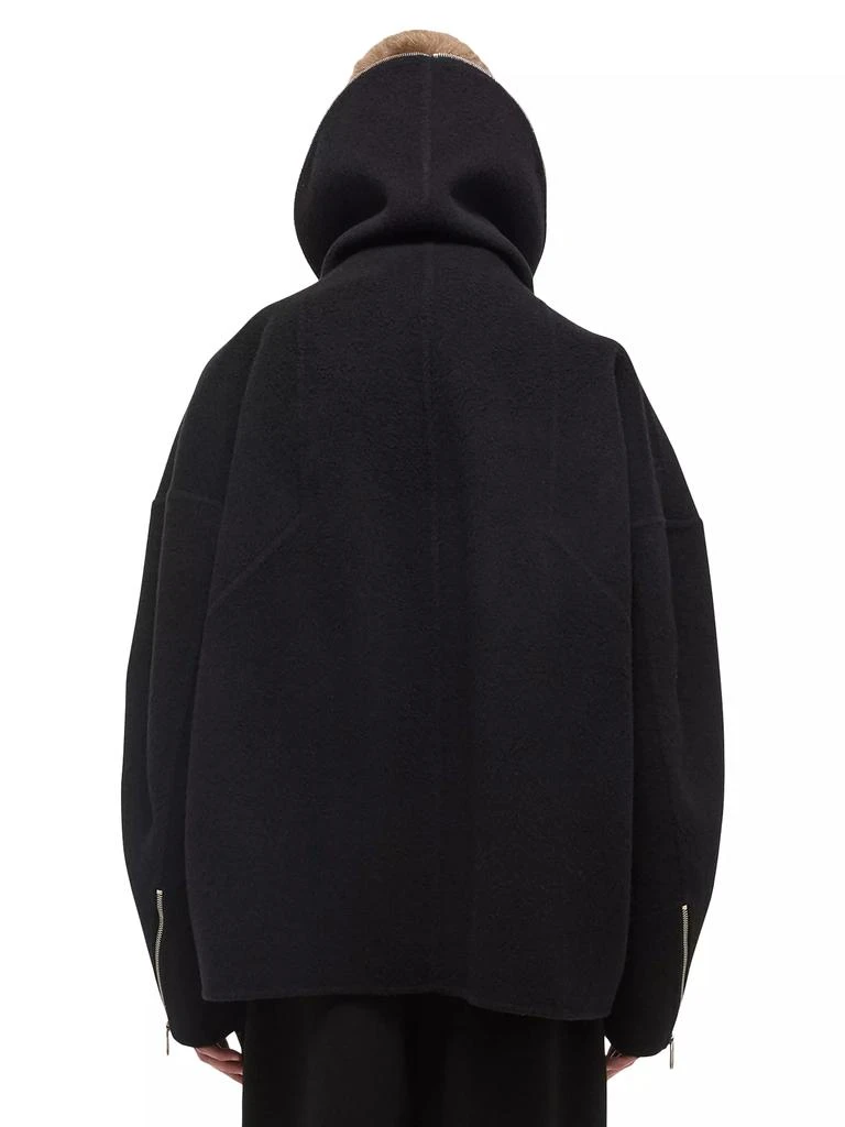 Helmut Lang Wool Hooded Coat 5