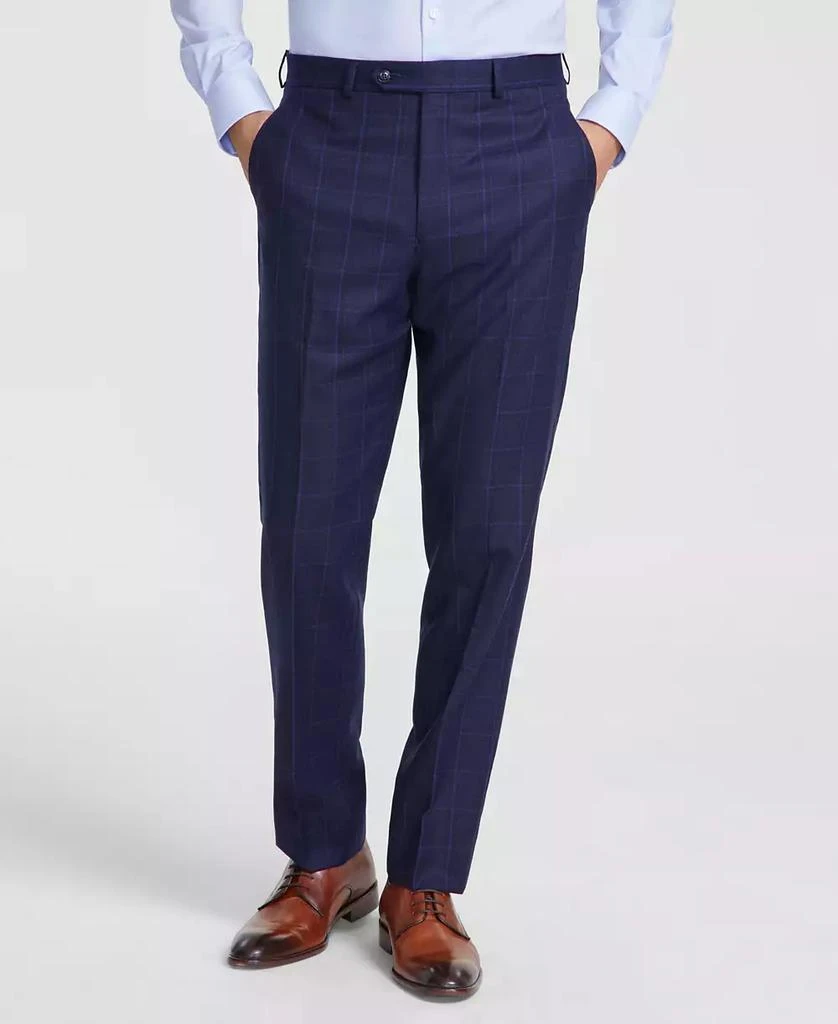 Michael Kors Men's Classic-Fit Wool-Blend Stretch Plaid Suit Separate Pants 3
