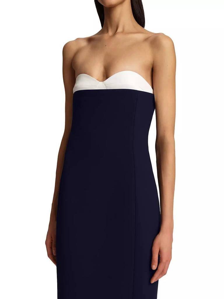 Khaite Yael Crepe Strapless Gown 5
