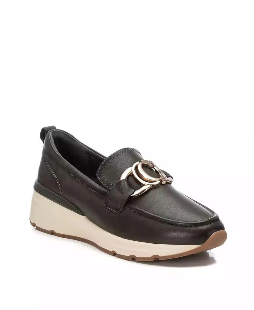 XTI Carmela Leather Collection Women's Wedge Moccasins 2