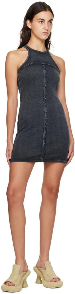 Eckhaus Latta Gray Lapped Minidress 4