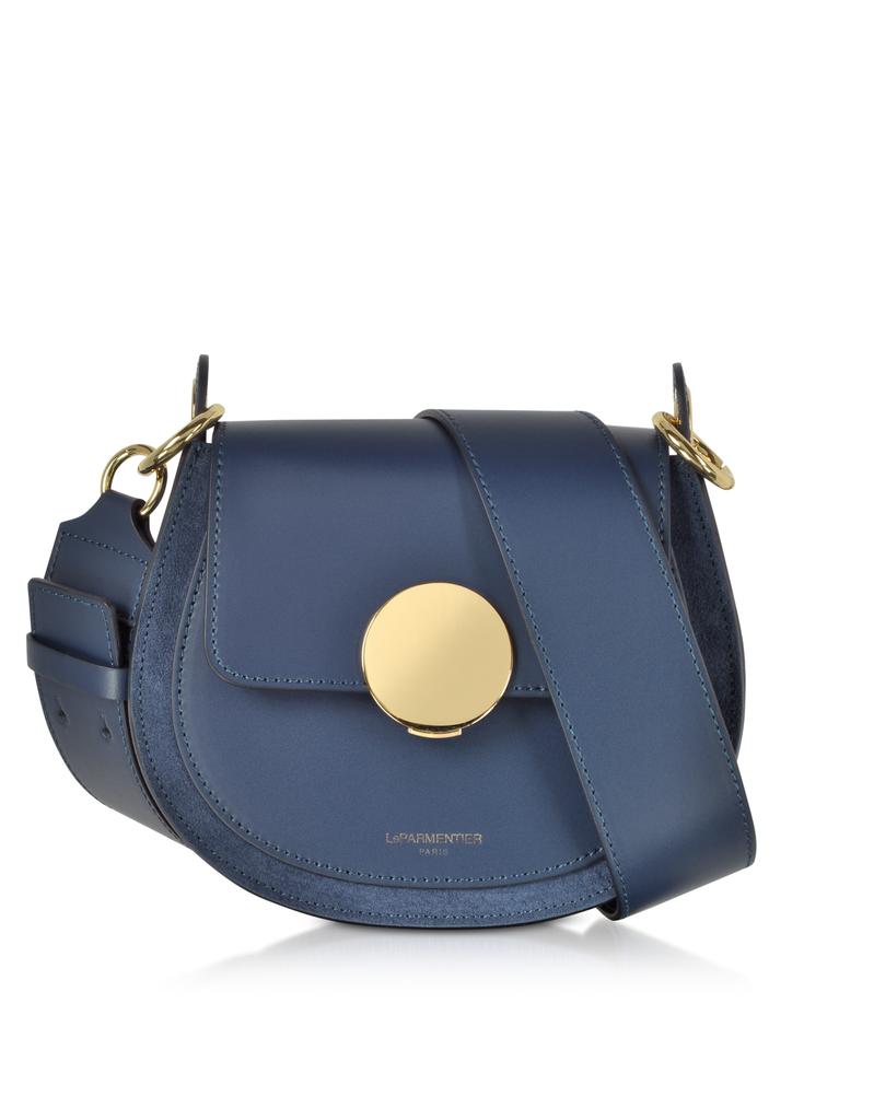 LePARMENTIER Paris Yucca Suede and Leather Shoulder Bag