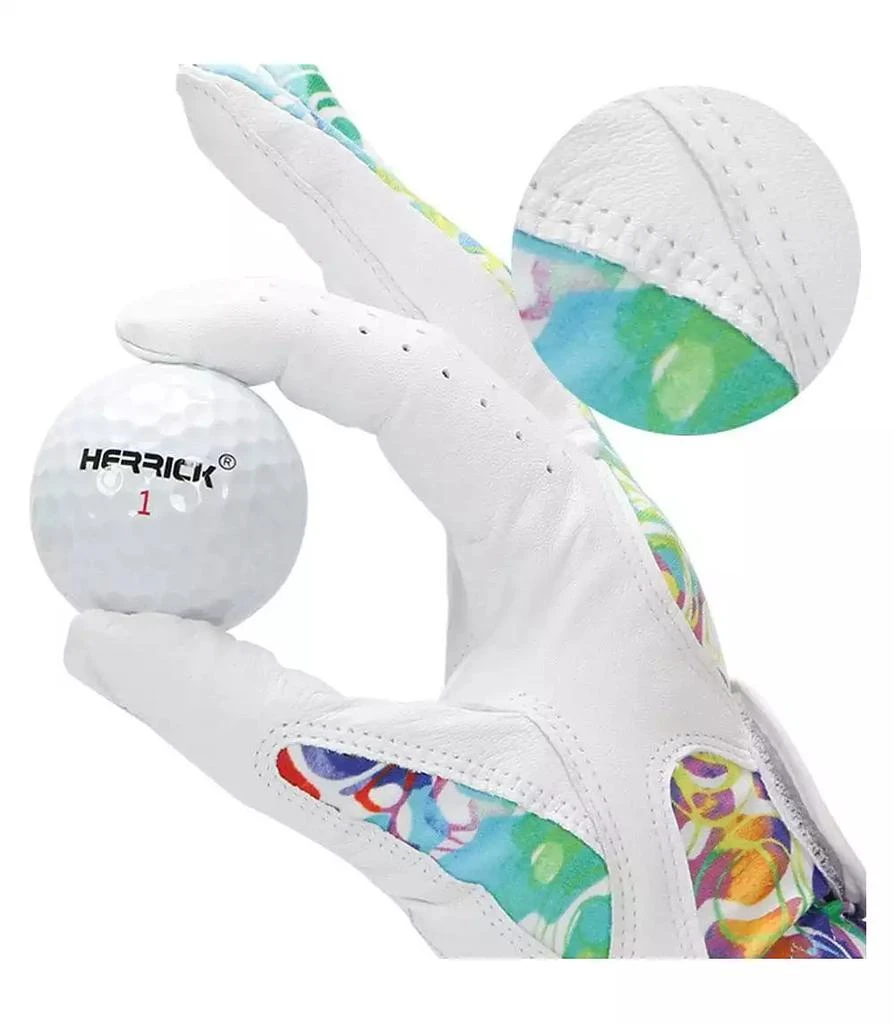 Wosofe Golf Gloves for Women Ladies Soft Leather Accessories Breathable for Non Slip Gloves 1 Pair 5