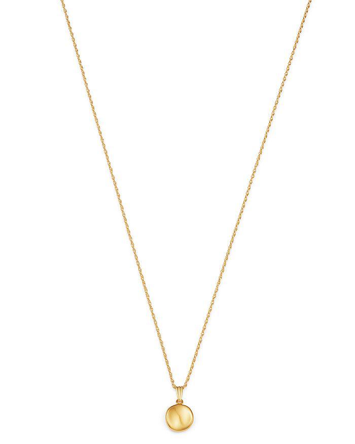 Bloomingdale's Disc Pendant Necklace in 14K Yellow Gold, 18"