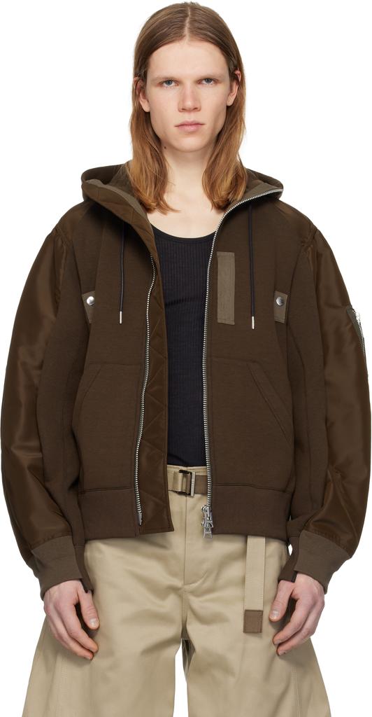 サカイ【sacai】KNOW FUTURE Hoodie Sacai Men's Know Future Hoodie in Black Sacai