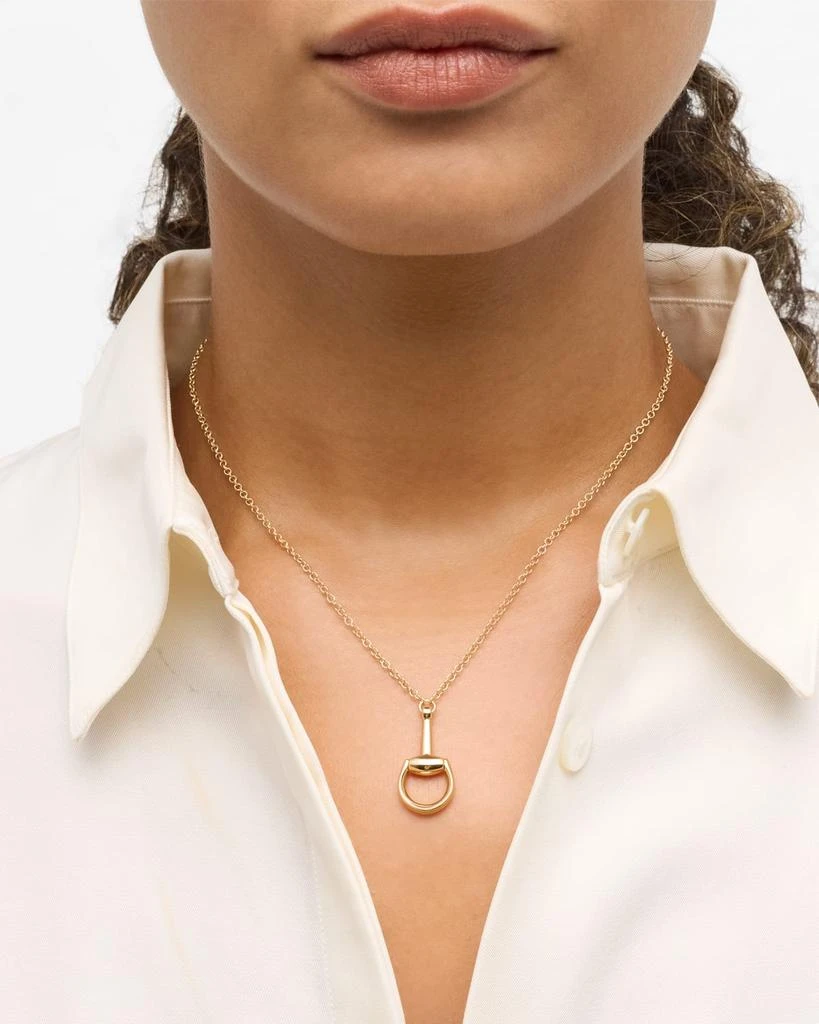 Gucci 18K Yellow Gold Horsebit Necklace 2
