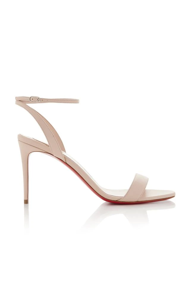 Christian Louboutin Christian Louboutin - Loubi Girl 85mm Leather Sandals - Neutral - IT 39 - Moda Operandi 1