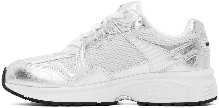 Coach Silver & White C301 Sneakers 3