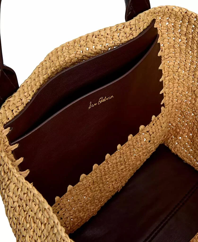 Sam Edelman Marley Large Raffia Collapsible Tote 4