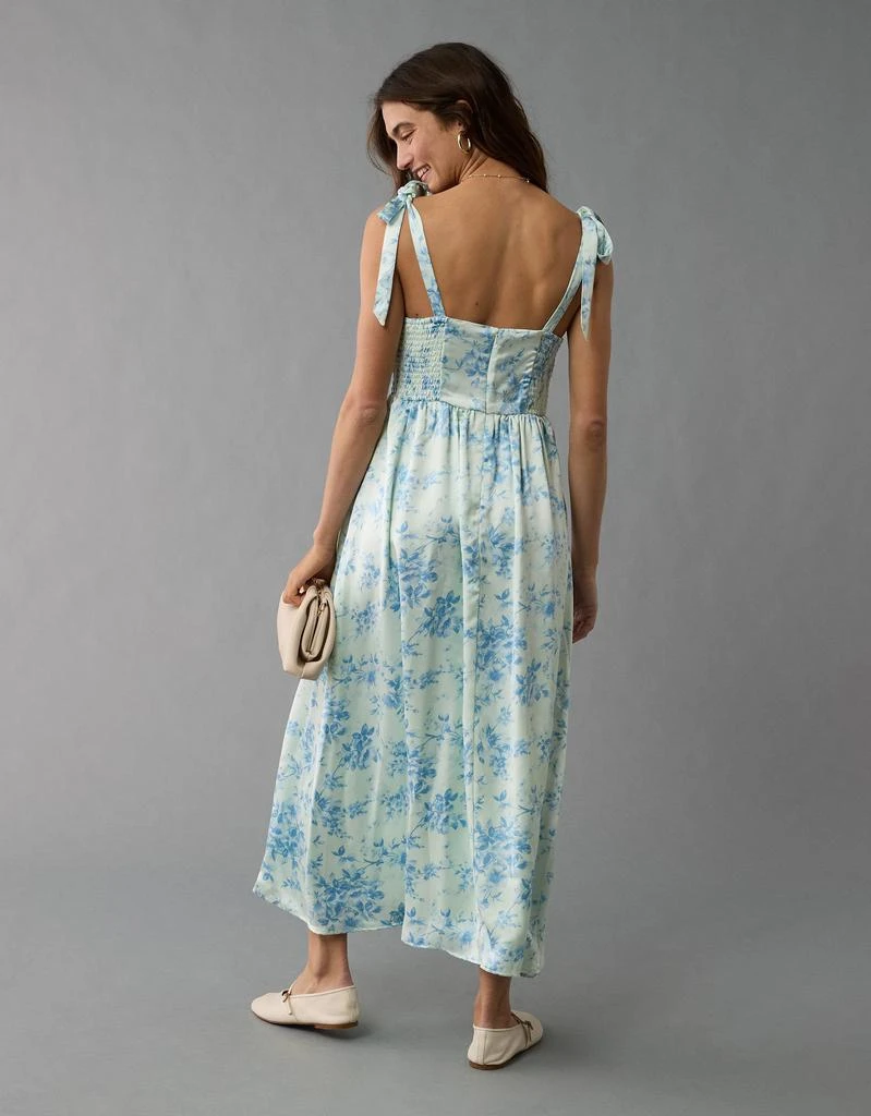 AE AE Corset Tie Strap Floral Midi Dress 3