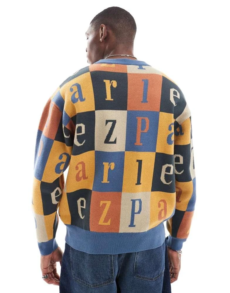 Parlez Parlez logo knitwear jumper in multi 4