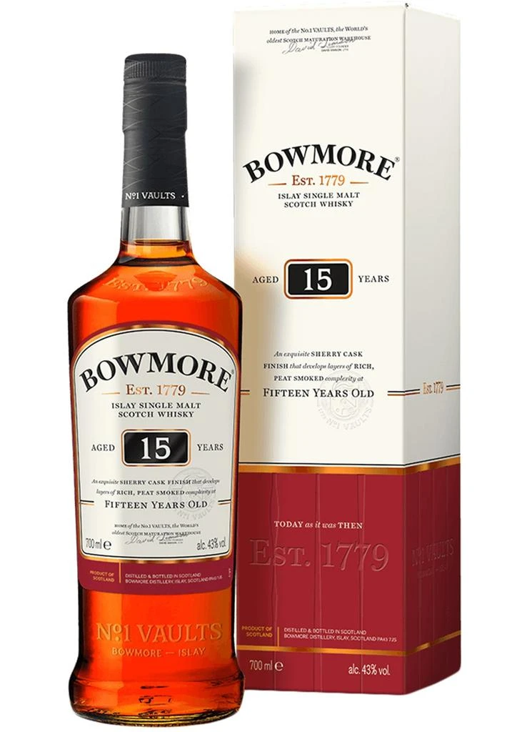 Bowmore 15 Year Old Single Malt Scotch Whisky 1