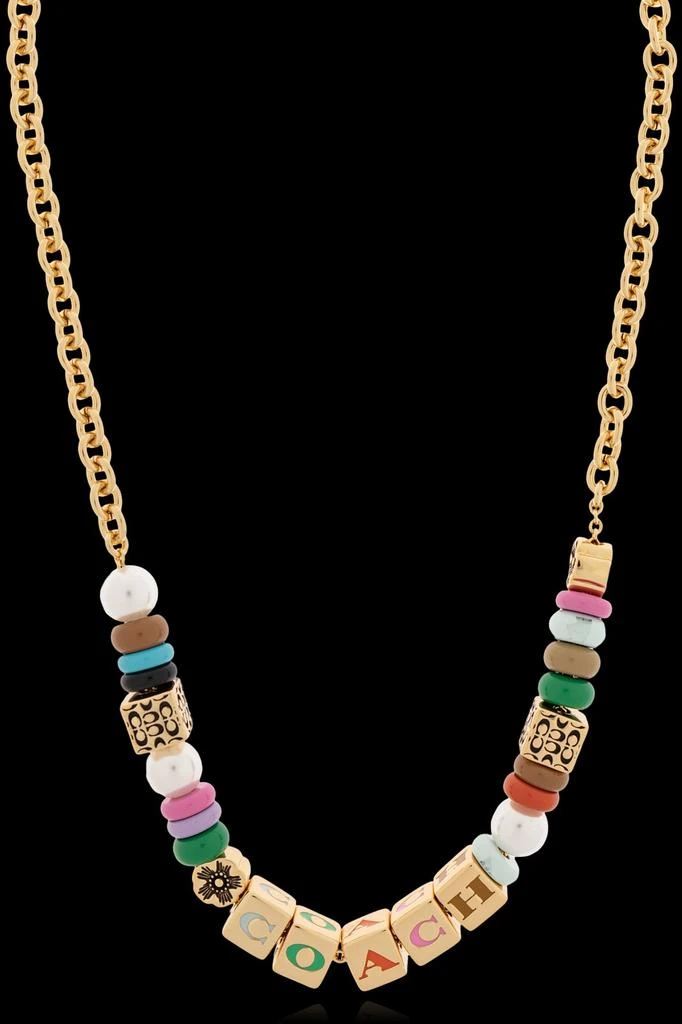 Coach Coach Charm Detailed Chain Necklace 2